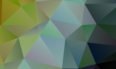 Beautiful Green and grey polygonal background, digitally created