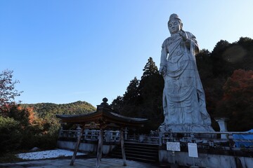 奈良県　壷阪寺の紅葉
