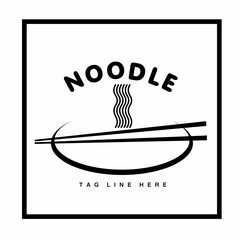 Ramen Menu, noodles soup logo