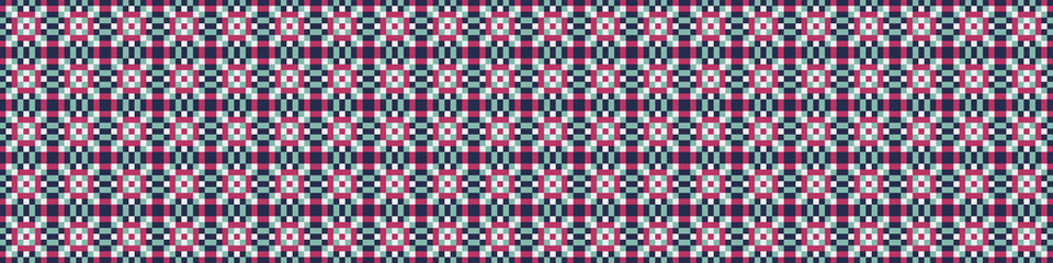 Fototapeta premium Abstract Cross Pattern Dots Logo generative computational art illustration