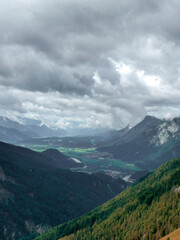 Fototapeta premium Pyramidenspitze mountain hiking tour in Tyrol, Austria