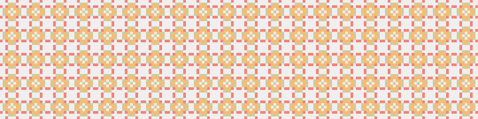 Fototapeta premium Abstract Cross Pattern Dots Logo generative computational art illustration