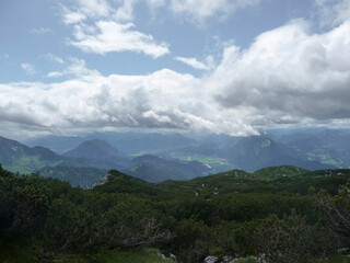 Fototapeta premium Pyramidenspitze mountain hiking tour in Tyrol, Austria