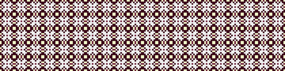 Fototapeta premium Abstract Cross Pattern Dots Logo generative computational art illustration