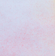 Red paint on the snow in winter.