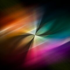 futuristic new world landscape based on torus mobius strip and bokeh multi colored layers