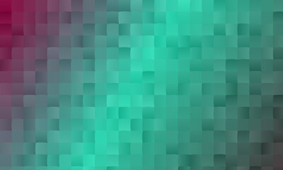 Positive Red and light blue polygonal background, digitally created