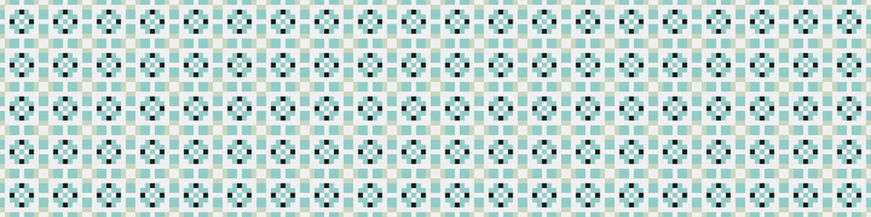 Fototapeta premium Abstract Cross Pattern Dots Logo generative computational art illustration