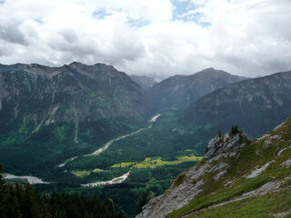 Fototapeta na wymiar Teufelstattkopf mountain, hiking tour, Bavaria, Germany