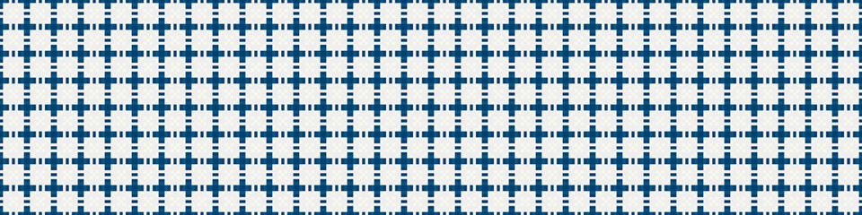 Fototapeta premium Abstract Cross Pattern Dots Logo generative computational art illustration