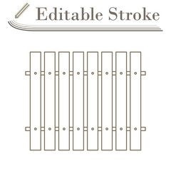 Icon Of Construction Fence In Ui Colors