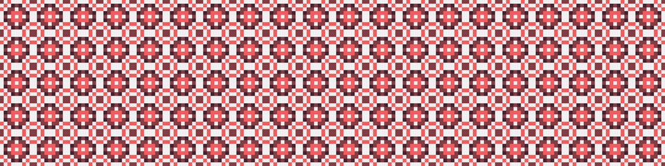 Fototapeta premium Abstract Cross Pattern Dots Logo generative computational art illustration