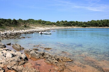 bay in nature reserve Kamenjak, Premantura, Croatia