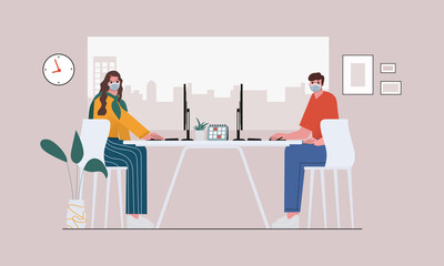 Social media chatting worldwide concept illustration.