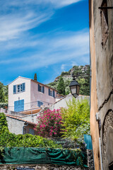 Old alley in the historic center of Hyères