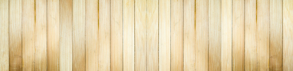 Fototapeta premium Bamboo wooden plank wall texture background
