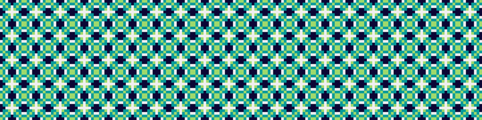 Abstract Cross Pattern Dots Logo generative computational art illustration