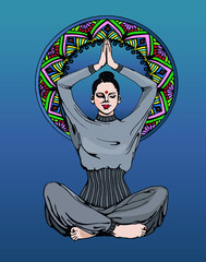 yoga lotus pose