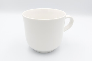 Ceramic mug on white background