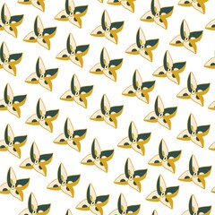 Seamless vector pattern with geometric tub in trend color.Abstract print with tidewater green,Sail Champagne,Fortuna Gold.Design for textiles,wallpaper,wrapping paper,packaging,web,social networks.