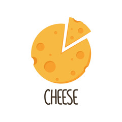 Cheese symbol. cheese logo design. 