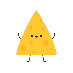Cheese character design. Cheese on white background. symbol. mascot.