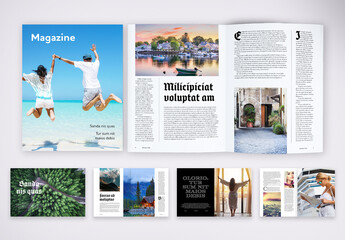 Experiencies and Travels Magazine Layout