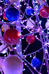 Beautiful Christmas balls. New Year's Eve