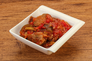 Caucasian vegan cuisine - ajapsandali with vegetables