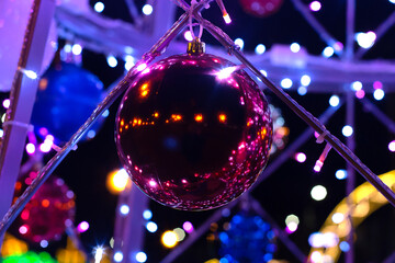 New Year's beautiful toys, ball