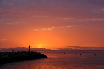 Sunrise in Funchal, Madeira Island, Portugal