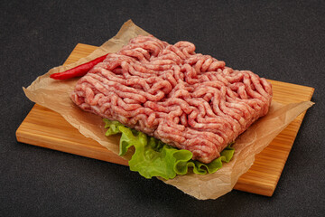 Raw Minced pork meat for cooking