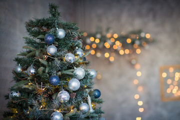 festive christmas and new year decorations	