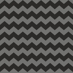 Zig zag chevron black and grey tile vector pattern