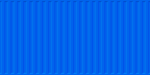 Blue cargo container. Surface texture and background of sea container
