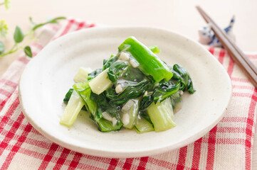 青菜炒め