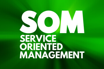 SOM - Service Oriented Management acronym, business concept background