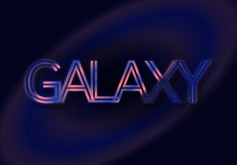 Galaxy Style Text Effect