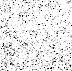 Abstract vector noise. Small particles of debris and dust. Distressed uneven background. Grunge texture overlay with fine grains isolated on white background. Vector illustration. EPS10.