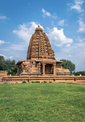 Chandrashekhara,Galagnatha stone temple monument, Pattadakal , Karnataka, India.