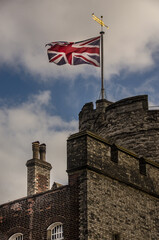 Canterbury in der Grafschaft Kent. Turm der Stadtmauer