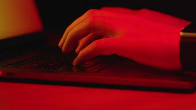 man working on a computer
