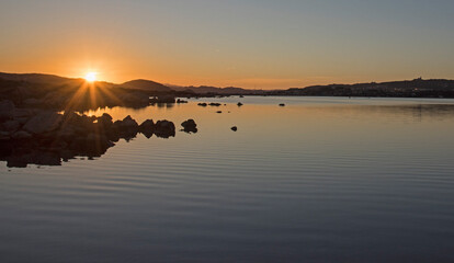 Tramonto a Caprera, Parco Nazionale Arcipelago di La Maddalena, Sardegna. Sardinia