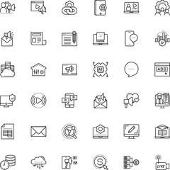 internet vector icon set such as: book, silhouette, agreement, growth, partnership, miner, tracking, dashboard, bitrate, player, shield, padlock, filled, postal, streamline, password