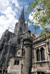Fototapeta na wymiar Ville de Rouen, une des églises de la ville, département de Seine-Maritime, France