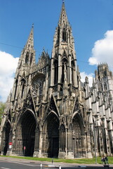 Fototapeta premium Rouen, un des édifices religieux de la ville, département de Seine-Maritime, France