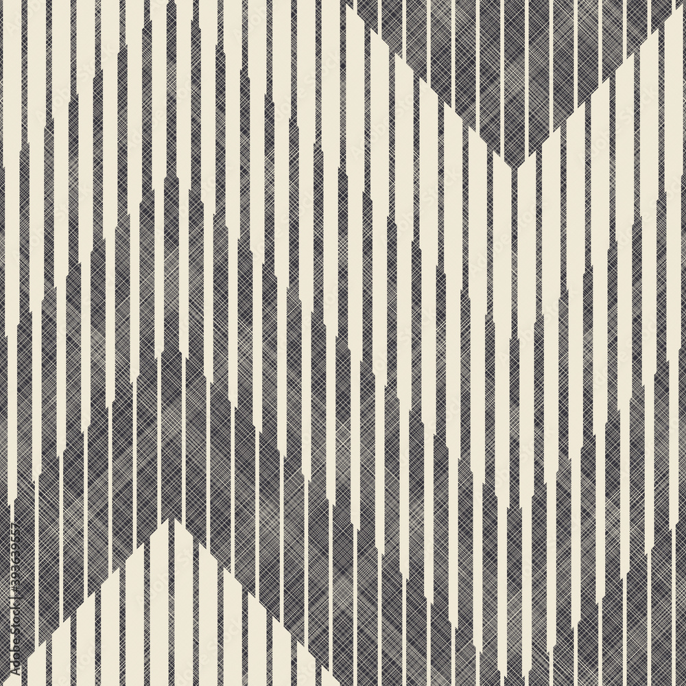 Poster Abstract seamless striped geometric pattern on texture background in retro colors. Creative pattern can be used for ceramic tile, wallpaper, linoleum, textile, web page background.