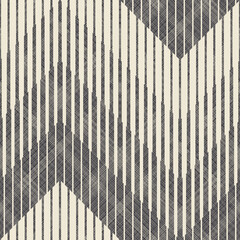 Abstract seamless striped geometric pattern on texture background in retro colors. Creative pattern can be used for ceramic tile, wallpaper, linoleum, textile, web page background. - 393639557