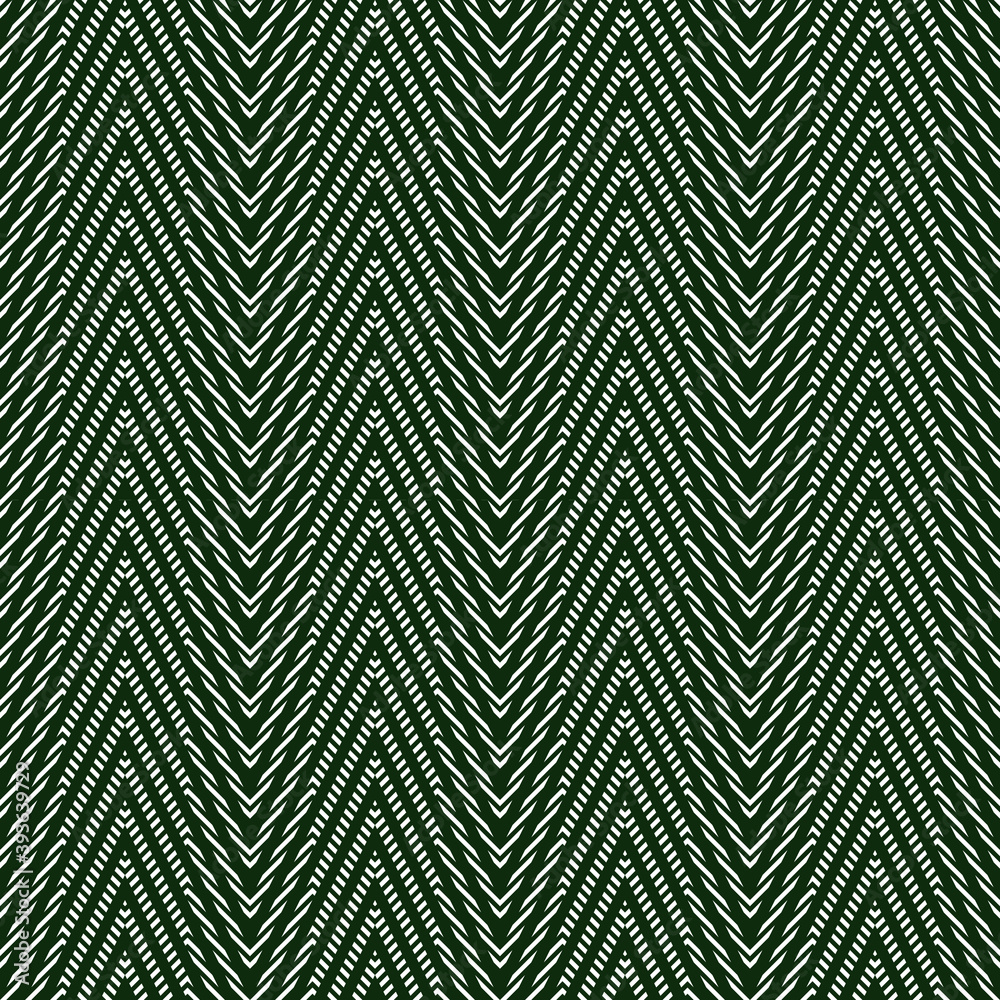 Poster Seamless abstract chevron pattern. Hand drawn tweed pattern. Seamless geometric design. Vector.