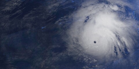 Tropical Storm Polo shown from Space. Extremely detailed and realistic  high resolution 3d illustration. Elements of this image have been furnished by NASA.